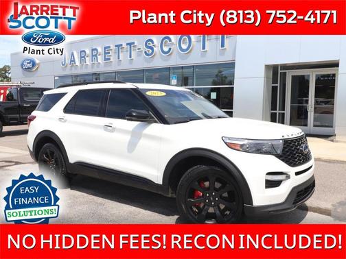 Star White Metallic Tri-Coat 2023 Ford Explorer ST