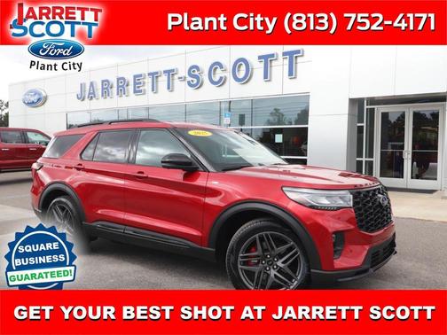 Rapid Red Metallic Tinted Clearcoat 2025 Ford Explorer ST-Line