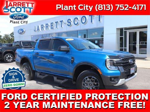 Velocity Blue Metallic 2024 Ford Ranger XLT