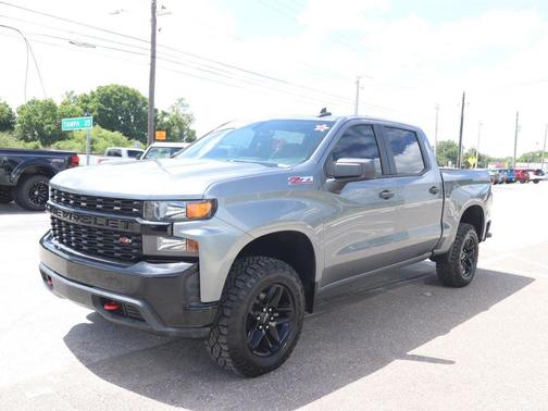 Satin Steel Metallic 2021 Chevrolet Silverado 1500 Custom Trail Boss