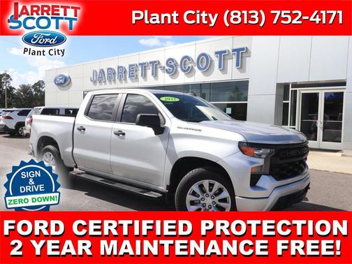 Silver Ice Metallic 2022 Chevrolet Silverado 1500 Custom