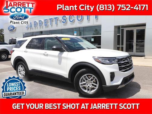 Star White Metallic Tri-Coat 2026 Ford Explorer Active