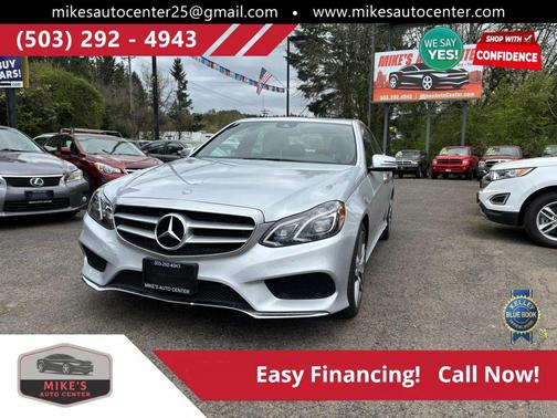 Silver 2016 Mercedes-Benz E-Class E 350 4MATIC Sedan 4D
