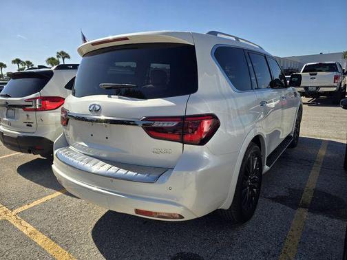 Moonstone White 2024 INFINITI QX80 SENSORY AWD