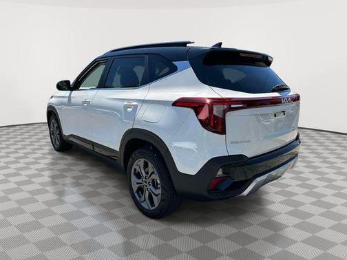 Clear White / Black Roof 2024 Kia Seltos S