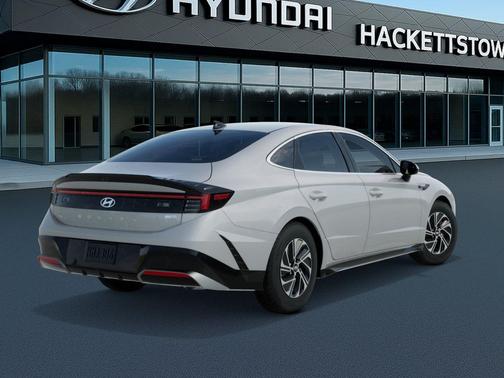 Serenity White 2026 Hyundai SONATA Hybrid Base