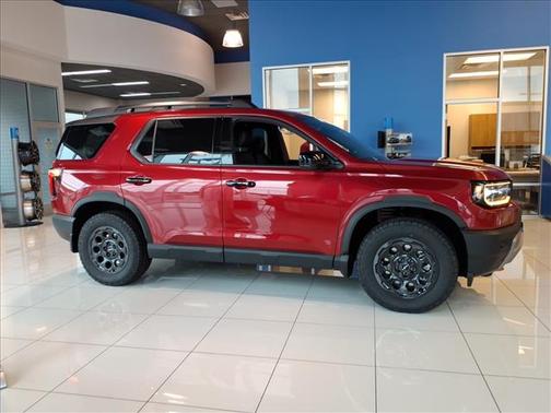 Radiant Red Metallic II 2026 Honda Passport TrailSport Elite Blackout