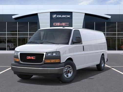 Summit White 2025 GMC Savana 2500 RWD 3500 Extended Wheelbase Work Van
