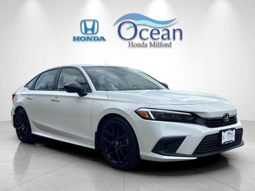 Platinum White 2023 Honda Civic Sport