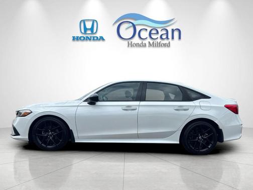 Platinum White 2023 Honda Civic Sport