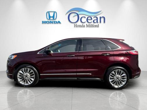 Burgundy 2020 Ford Edge Titanium