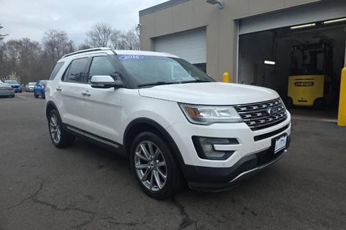 White Platinum Tri-Coat Metallic 2016 Ford Explorer Limited