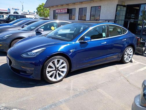 Blue 2018 Tesla Model 3 Mid Range