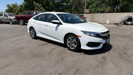 White 2016 Honda Civic LX