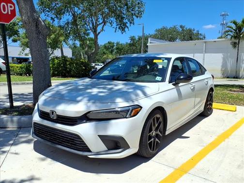 Platinum White Pearl 2023 Honda Civic Sport
