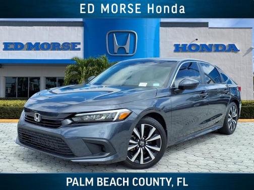 Gray 2023 Honda Civic EX