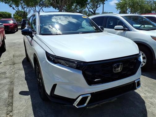 Platinum White Pearl 2023 Honda CR-V Hybrid Sport Touring AWD