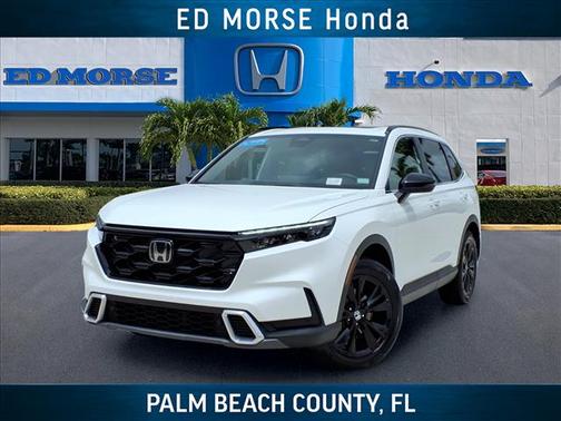 Platinum White Pearl 2023 Honda CR-V Hybrid Sport Touring AWD