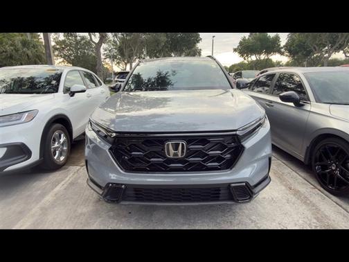 Gray 2025 Honda CR-V Hybrid Sport FWD