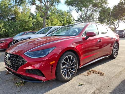 Calypso Red 2020 Hyundai SONATA Limited