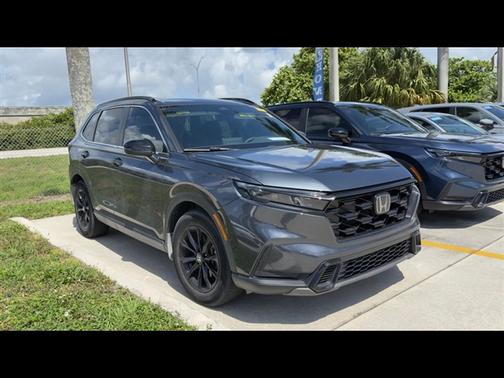 Gray 2025 Honda CR-V Hybrid Sport FWD