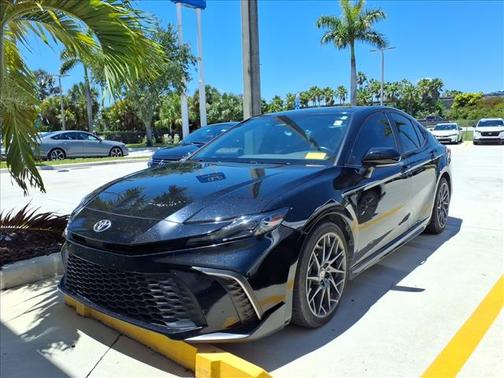 Midnight Black Metallic 2025 Toyota Camry SE