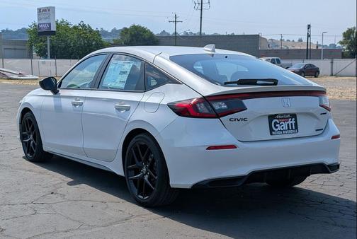 Platinum White Pearl 2026 Honda Civic Hybrid Sport