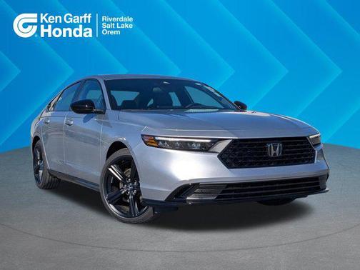 Solar Silver Metallic 2026 Honda Accord Hybrid Sport-L