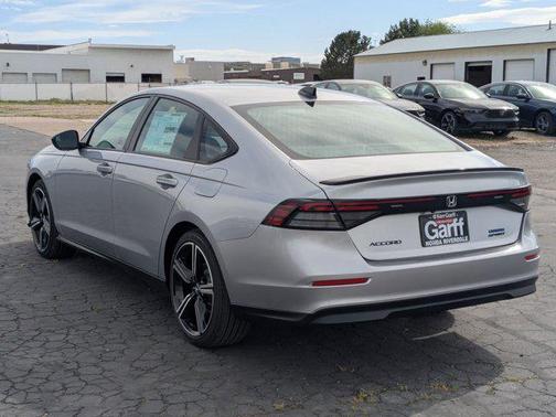Solar Silver Metallic 2026 Honda Accord Hybrid Sport