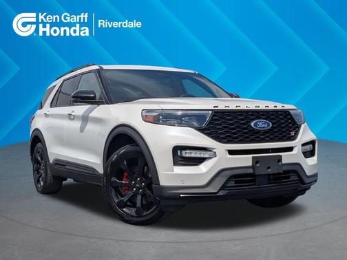 Star White Metallic Tri-Coat 2020 Ford Explorer ST