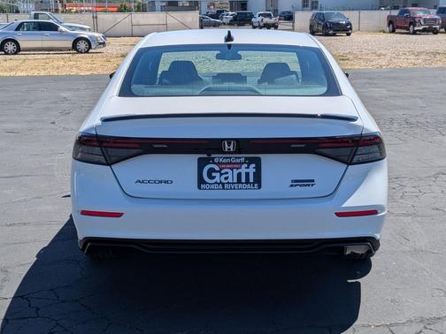 Platinum White Pearl 2026 Honda Accord Hybrid Sport-L