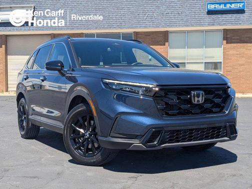 Blue 2025 Honda CR-V Hybrid Sport AWD