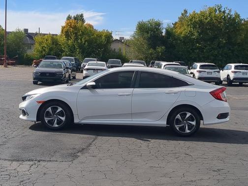 Platinum White Pearl 2019 Honda Civic LX