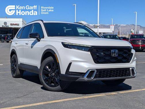 Platinum White 2026 Honda CR-V Hybrid Sport Touring AWD