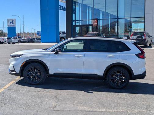 Platinum White 2026 Honda CR-V Hybrid Sport Touring AWD