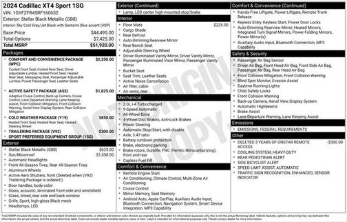 2024 Cadillac XT4 Sport