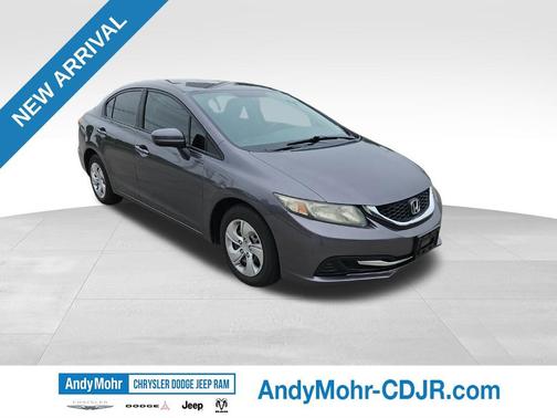 Alabaster Silver Metallic 2015 Honda Civic LX