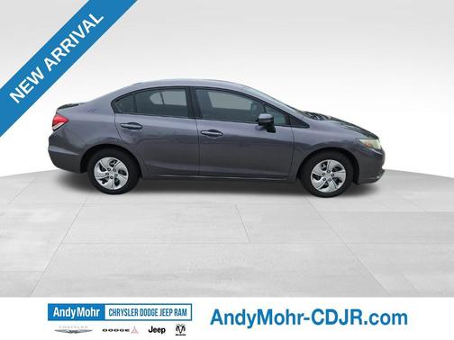 Alabaster Silver Metallic 2015 Honda Civic LX