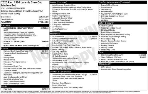 2025 RAM 1500 Laramie