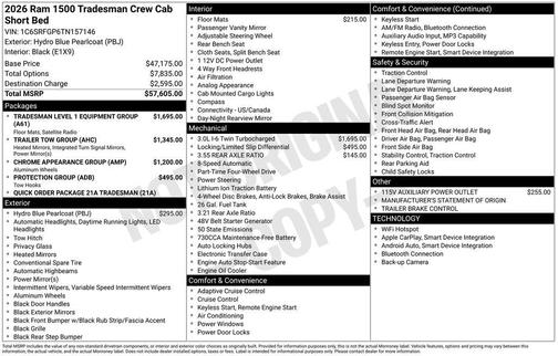 2026 RAM 1500 Tradesman
