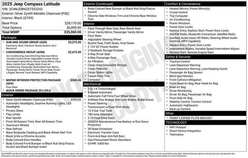 2025 Jeep Compass Latitude