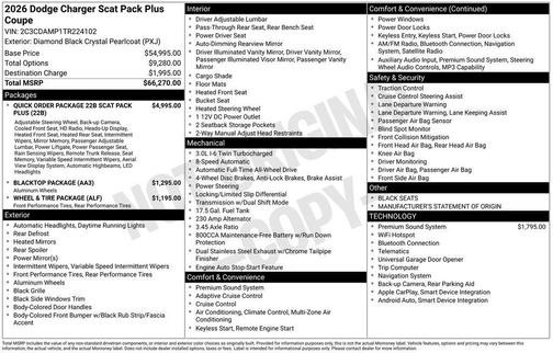 2026 Dodge Charger R/T Scat Pack