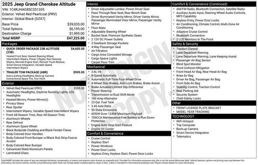 2025 Jeep Grand Cherokee Altitude