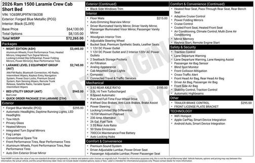 2026 RAM 1500 Laramie