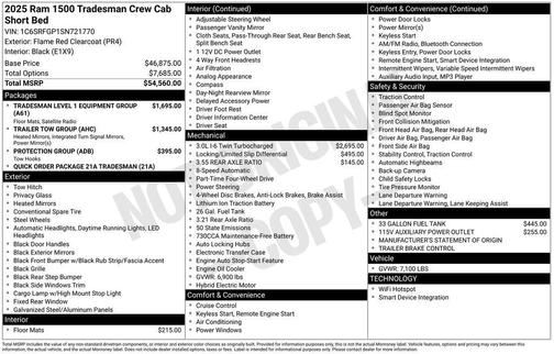 2025 RAM 1500 Tradesman