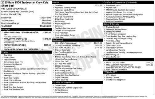 2025 RAM 1500 Tradesman