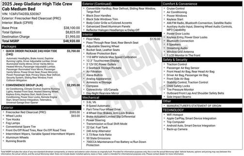 2025 Jeep Gladiator High Tide