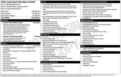 2025 Jeep Grand Cherokee Limited