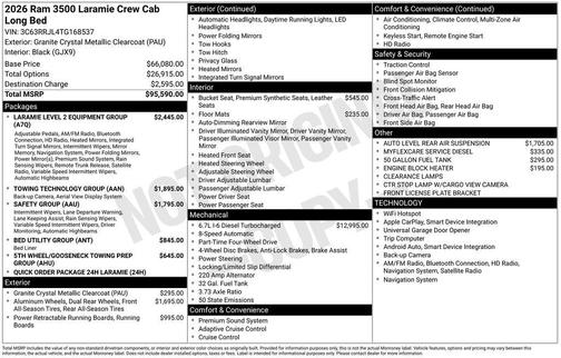 2026 RAM 3500 Laramie