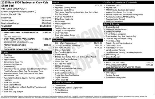 2025 RAM 1500 Tradesman